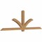 Ekena Millwork Redmond Smooth Timber Gable Bracket, Western Red Cedar, 96"W x 32"H x 3 1/2"D x 3 1/2"F, 8/12 Pitch GBW096X32X0404RED00SWR - alternate 3